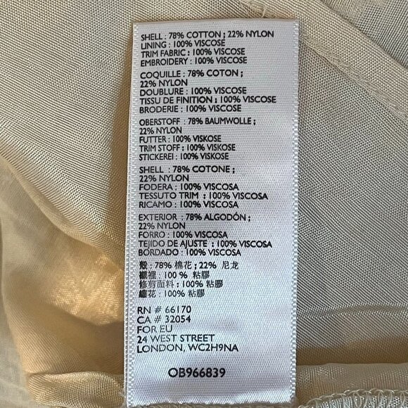 NWT Free People Cleo Mini Dress Tea cream SZ 6 - Picture 8 of 11